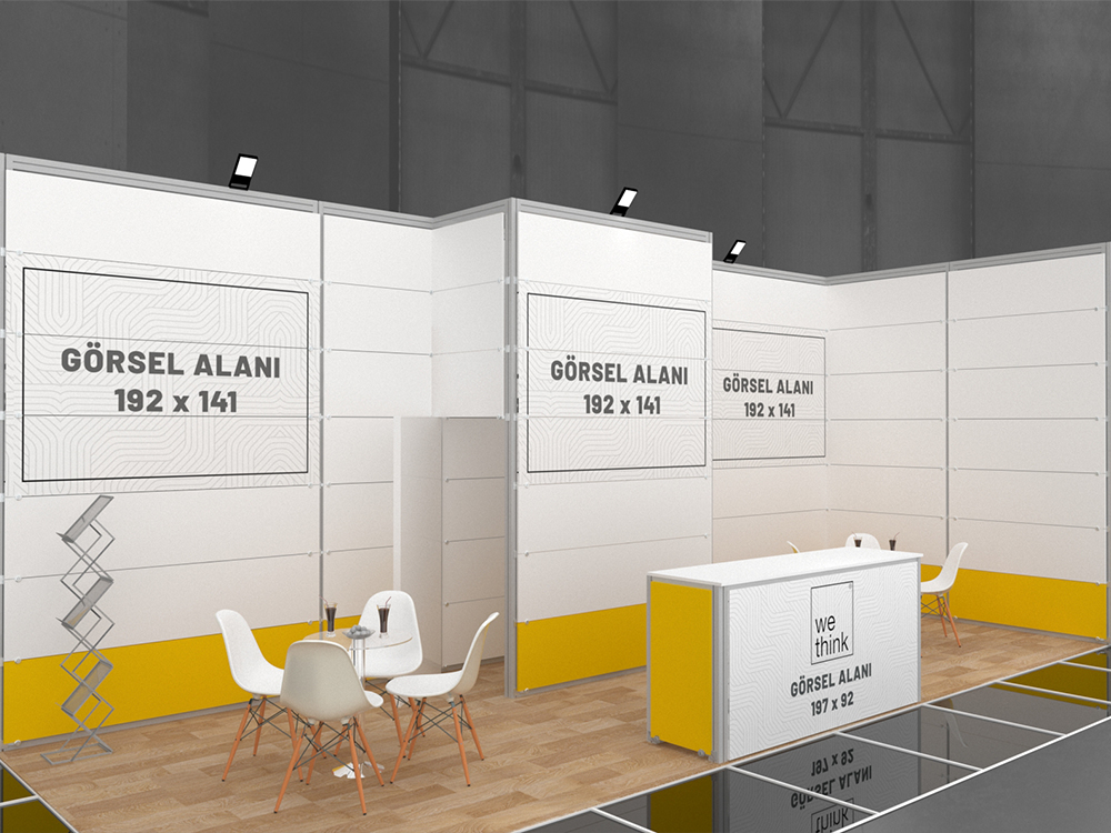 Maxima Fuar Standı İki Cepheli 3x8m