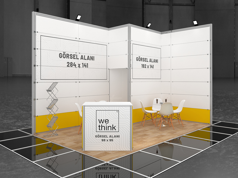 Maxima Fuar Standı İki Cepheli 3x5m
