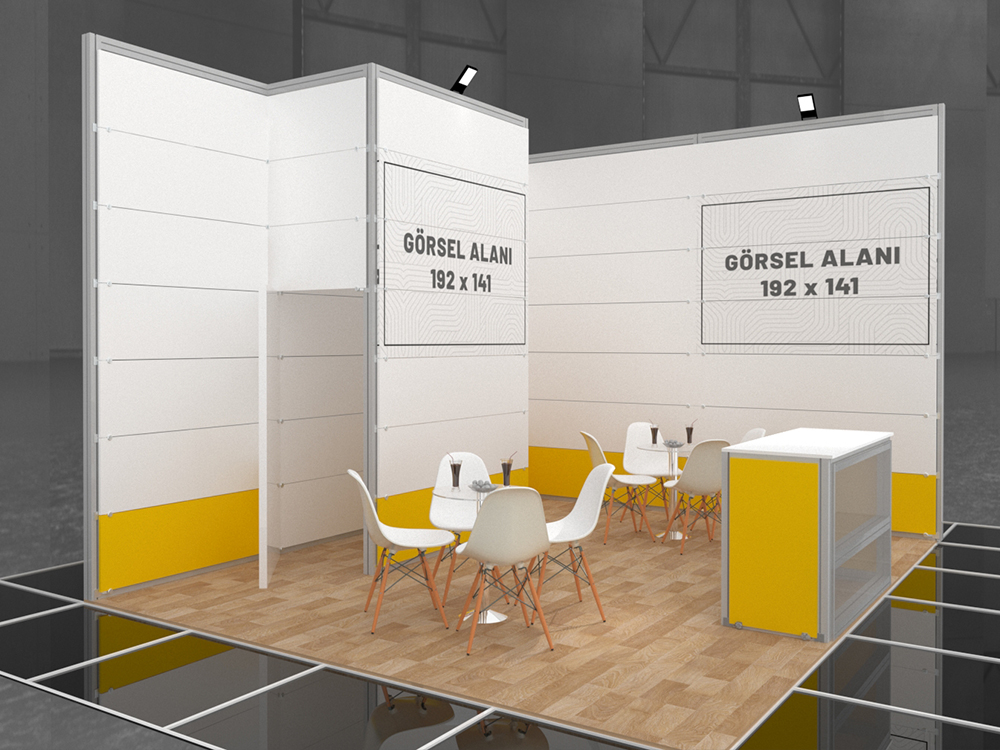 Maxima Fuar Standı İki Cepheli 4x5m
